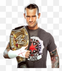 Cm Punk Wwe Champion 2011 Png Beard - Cm Punk With Wwe Championship,Cm Punk Png