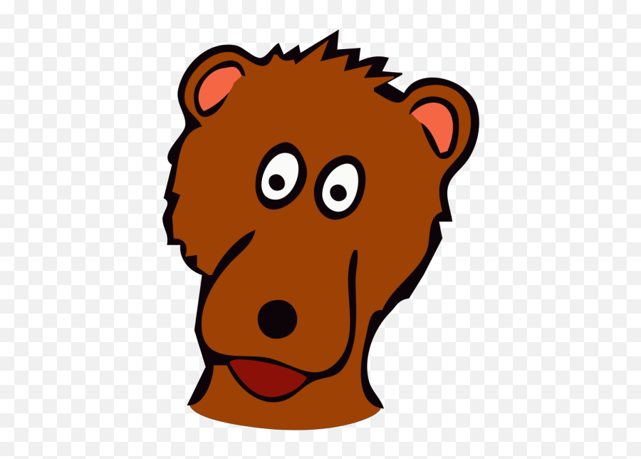 Cartoon Bear Png Svg Clip Art For Web - Rosto Urso Bravo Desenho,Cartoon Bear Png