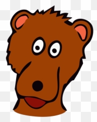 Cartoon Bear Png Svg Clip Art For Web - Rosto Urso Bravo Desenho,Cartoon Bear Png