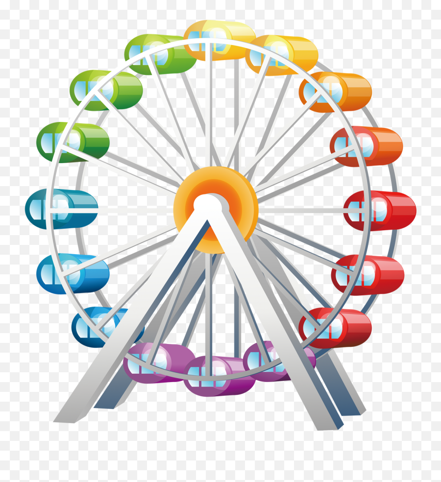 Decoration Vector - Vector Png,Ferris Wheel Png