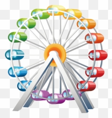 Decoration Vector - Vector Png,Ferris Wheel Png