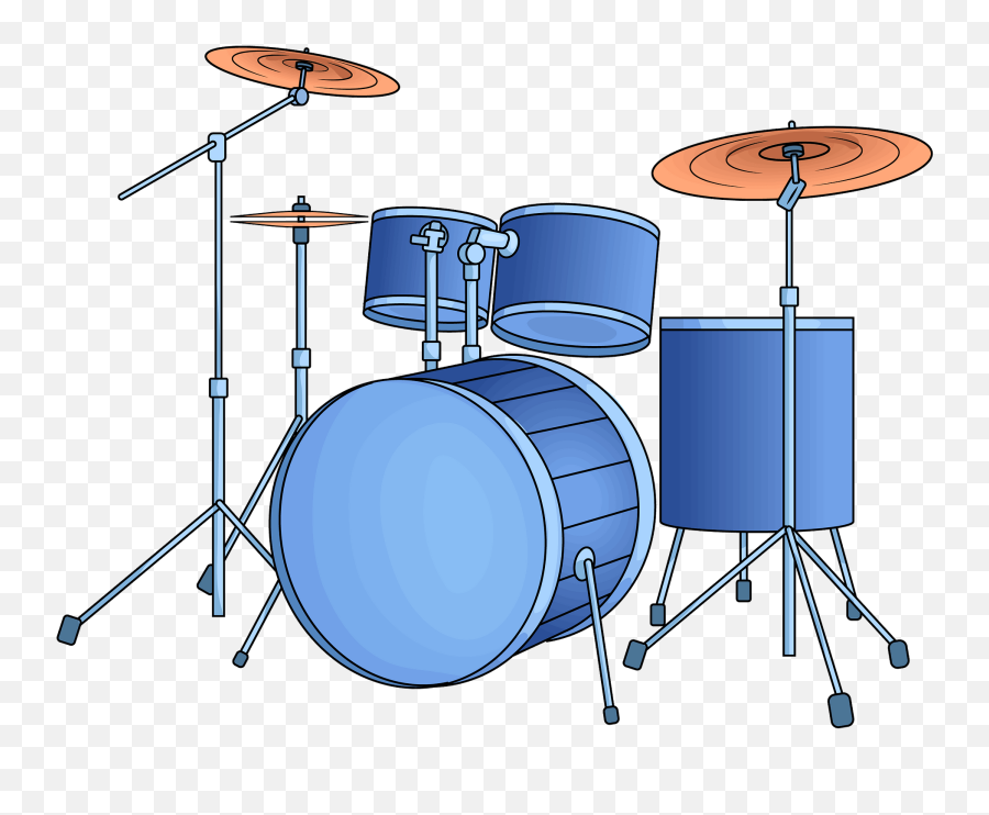 Drum Kit Clipart - Drum Set Cartoon Clipart Png,Drum Set Png