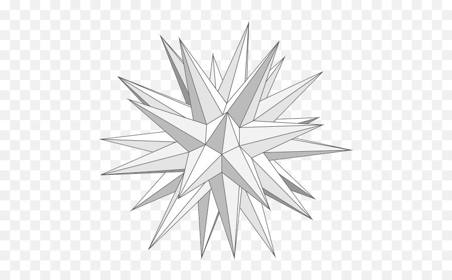 32 Point 3 - D Paper Star Our Newest Paper Star Pattern Line Art Png,Star Of Bethlehem Png