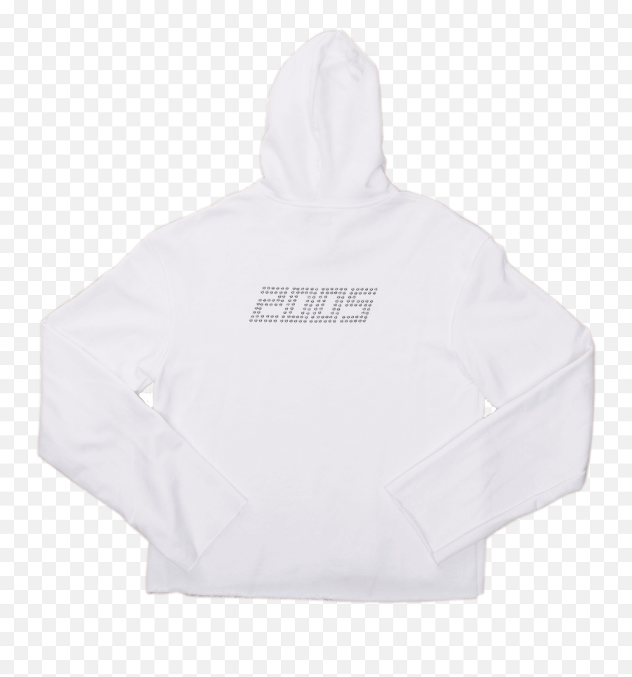 Studded Hoodie White U2013 2005warsaw - Long Sleeve Png,White Hoodie Png