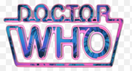 I Made A Vaporwave Doctor Who Logo - Dot png