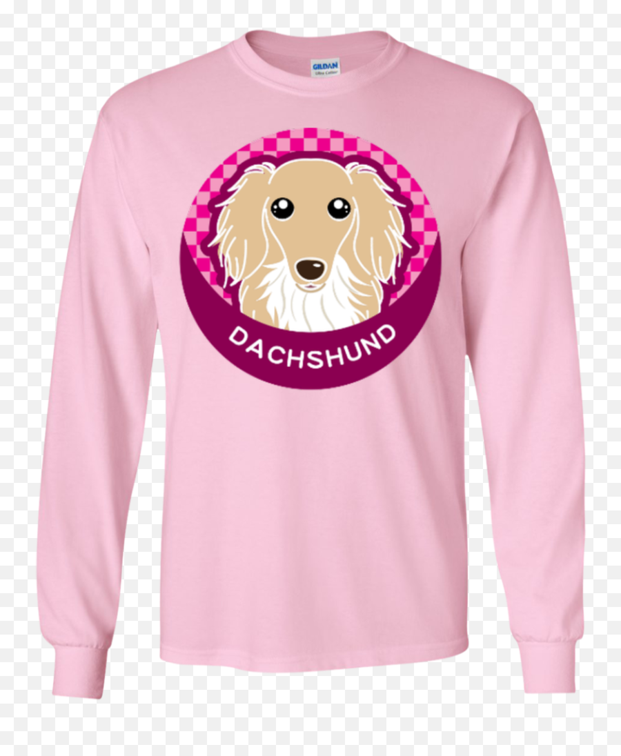 Dachshund Round Dog Logo 3 Png Pink