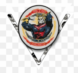Animetrashswag All Might Patch - Dragons On Jacket Sleeves png