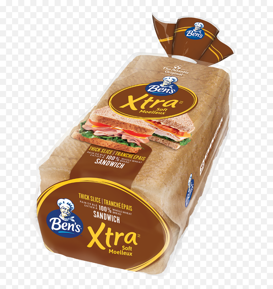 Benu0027s Xtra Sandwich Wheat Thick Bread Bens - Thick Slice Wheat Bread Png,Bread Slice Png