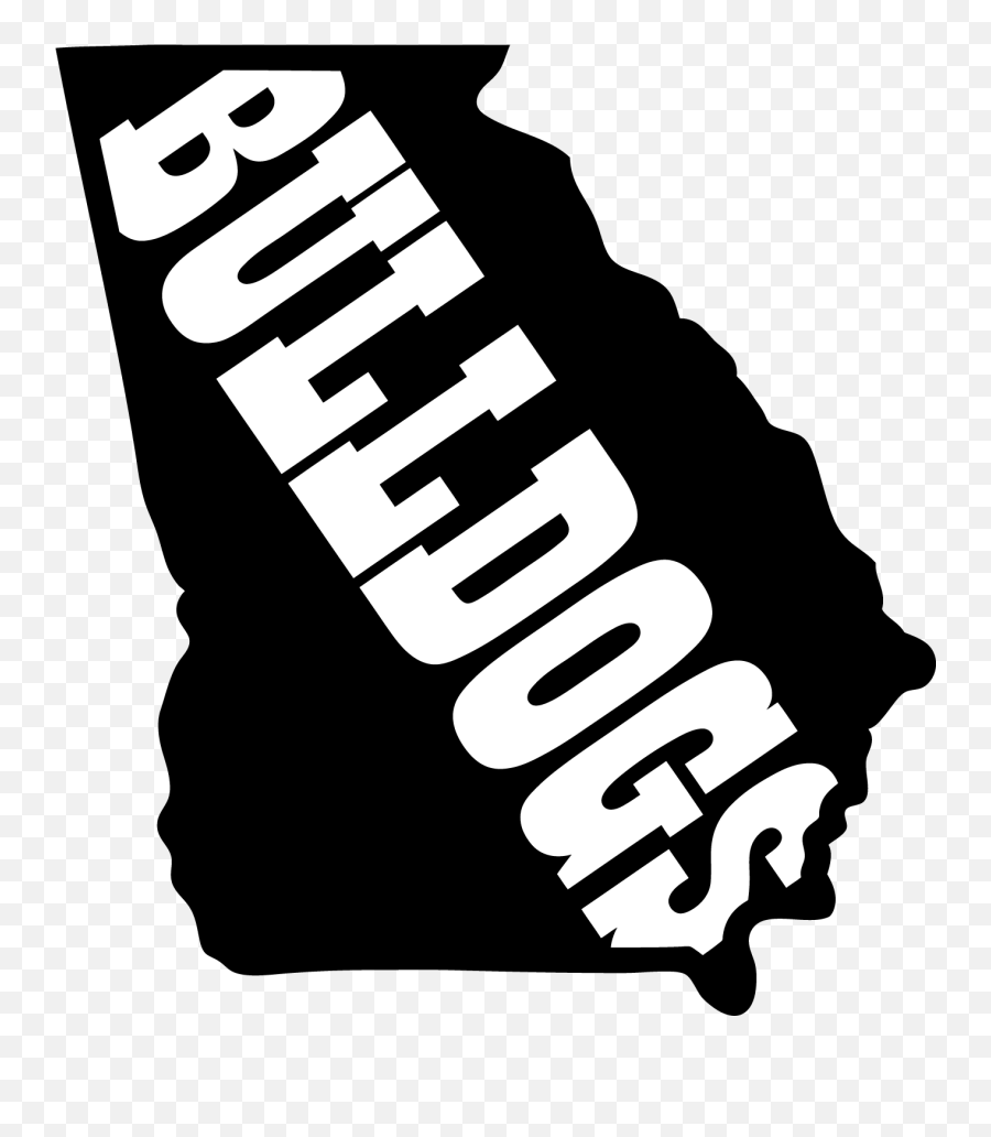 Georgia State Outline Bulldogs - Georgia Bulldogs Silhouette Png,Georgia Bulldogs Png