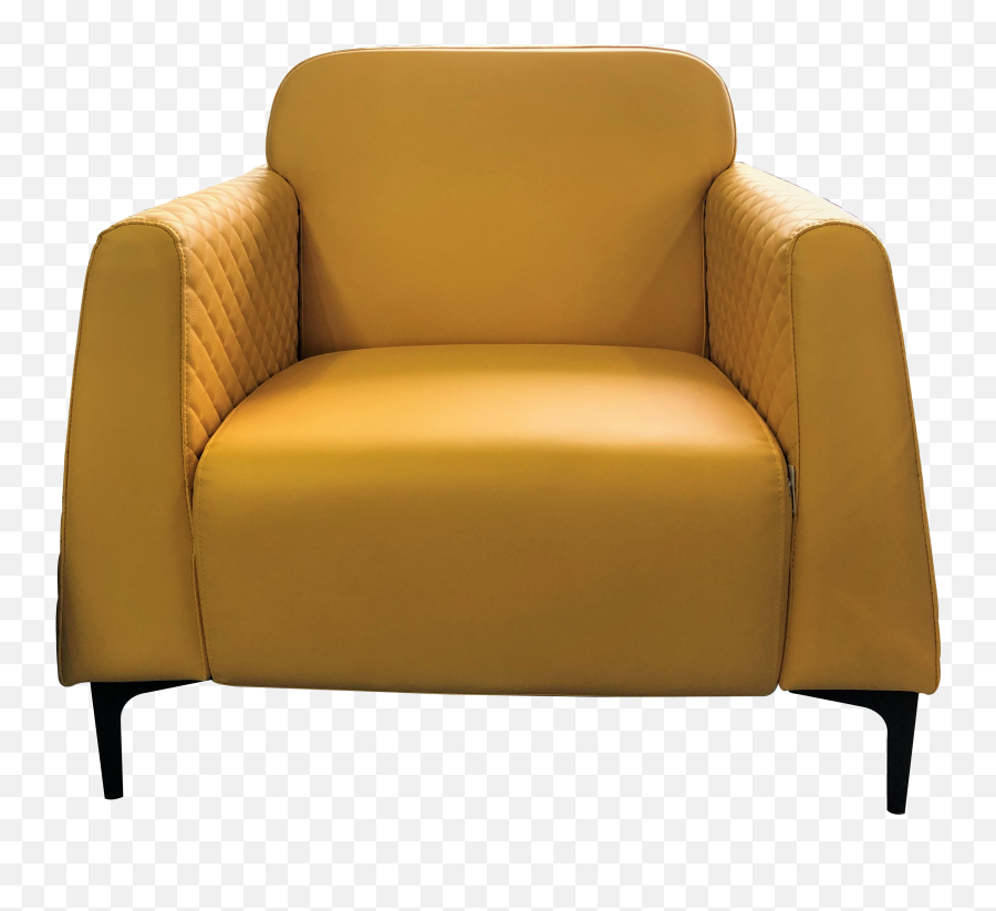 Yellow Diamond Stitch Arms 1 Seater - Furnitureliving Room Club Chair Png,Yellow Diamond Png