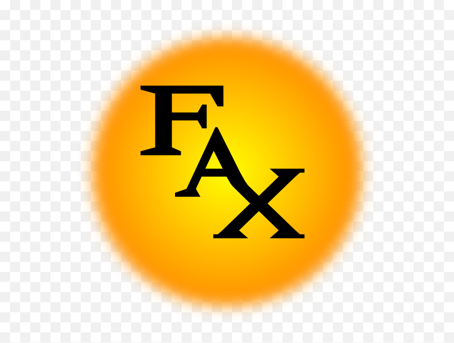 Orange Fax Icon Clip Art - Fax Machine Clip Art Png,Fax Icon