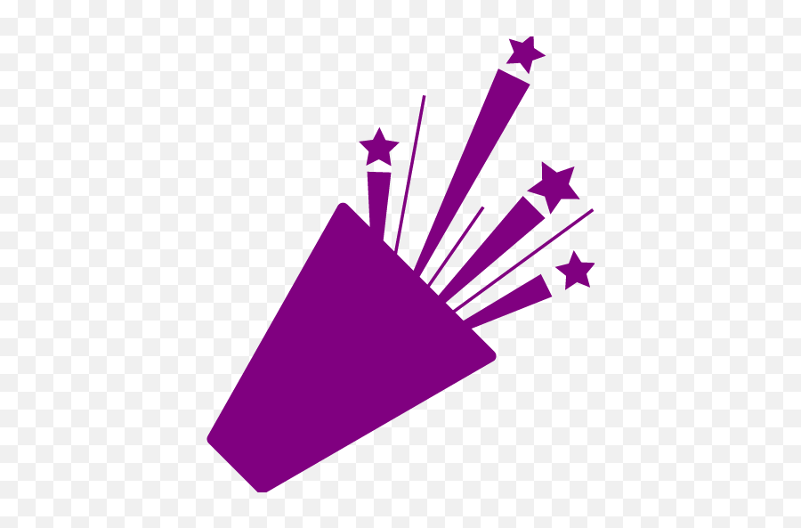 Purple Confetti 3 Icon - Party Icon Red Png,Confetti Icon
