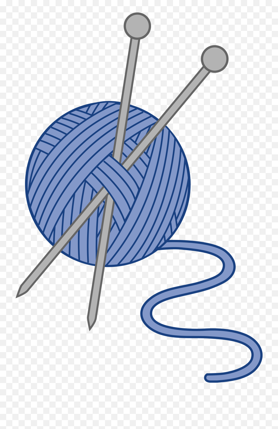 Download Hd Crochet Hook Clipart - Knitting Clip Art Png,Knitting Png