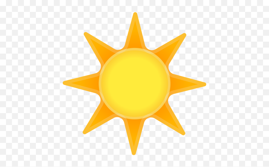 Icon Of Noto Emoji Travel Places Icons - Clip Art Sun Png,Free Sun Icon
