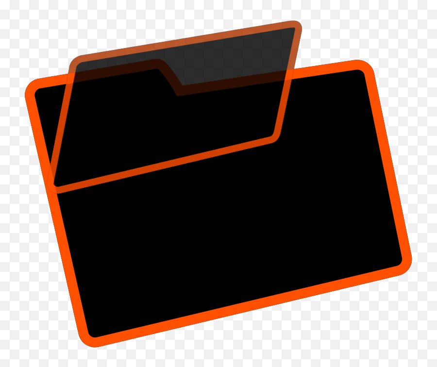 Orange And Black Folder Svg Vector - Horizontal Png,Orange Is The New Black Folder Icon