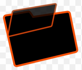 Orange And Black Folder Svg Vector - Horizontal Png,Orange Is The New Black Folder Icon