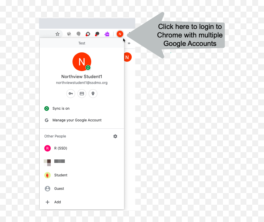 How To Manage Multiple Google Accounts In Chrome Png Knowledge Base Icon