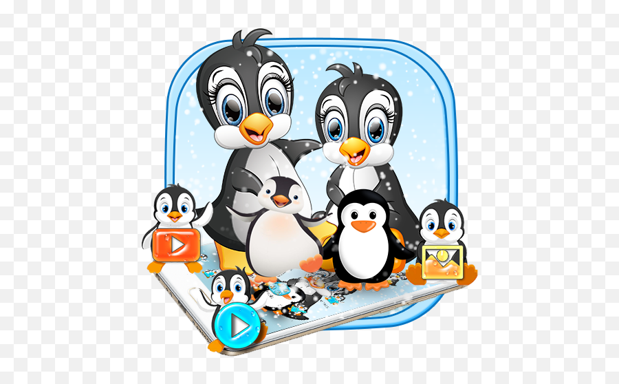 Cartoon Penguin Launcher Theme Apk 1 - Animal Figure Png,Cute Penguin Icon