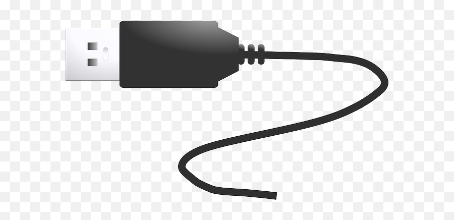 Download Hd Computer Usb Icon Wire Bus Connector Free - Usb Plug Clipart Png,Usb Icon
