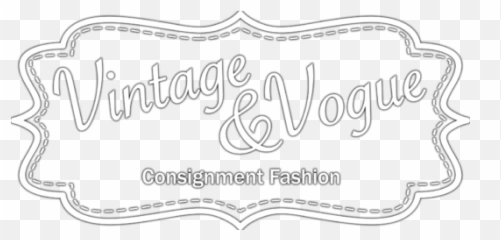 Cropped - Vintageandvoguestampwhitepng U2013 Vintage And Vogue Calligraphy,Vogue Png