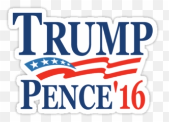 Trump Pence 2016 Sticker - Triumph Books png