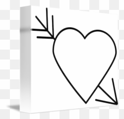 Arrow Through It - Heart With png