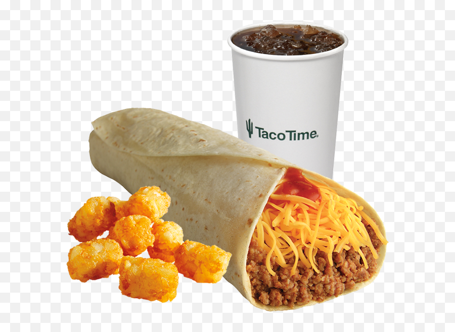 Combo - Taco Time Beef Soft Taco Png,Burrito Png