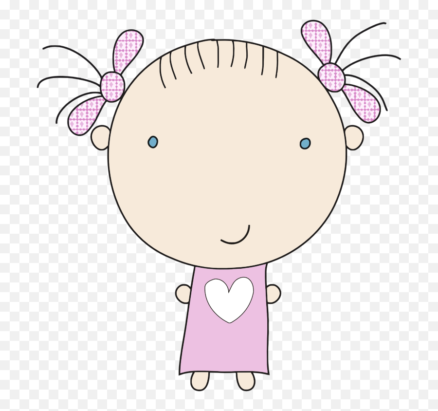 Little Girl In Pajamas - Openclipart Girl Png,Pajamas Icon