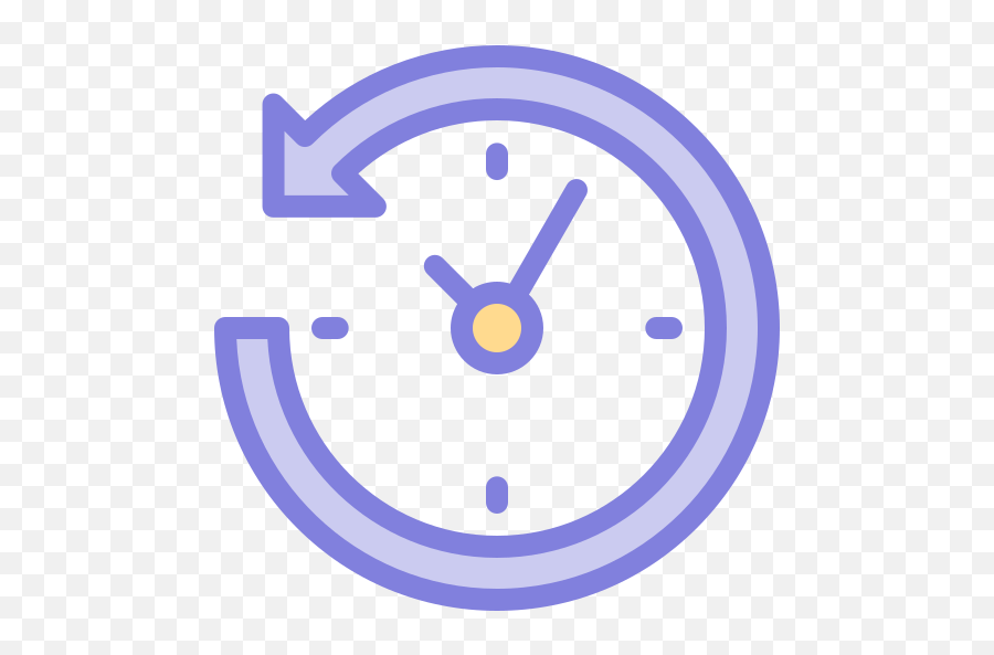 Clock - Free Arrows Icons Dot Png,Purple Clock Icon