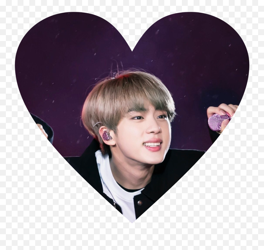 Jin Seokjin Bts Heart Love Freetoedit Sticker By Pjmer - Jin Bright Smile Png,Jin Bts Icon