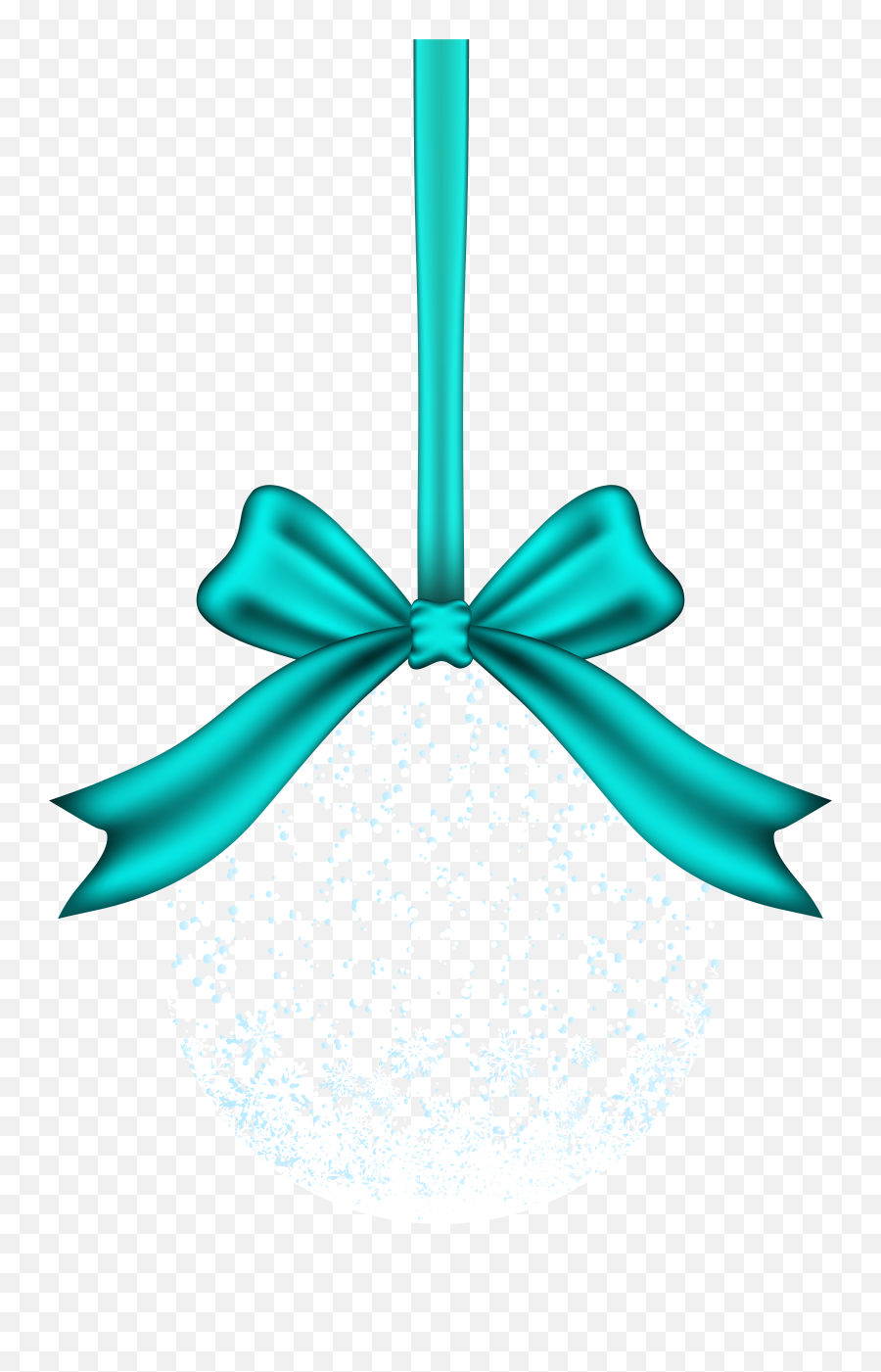 Transparent Christmas Ball Png Clip Art Bow