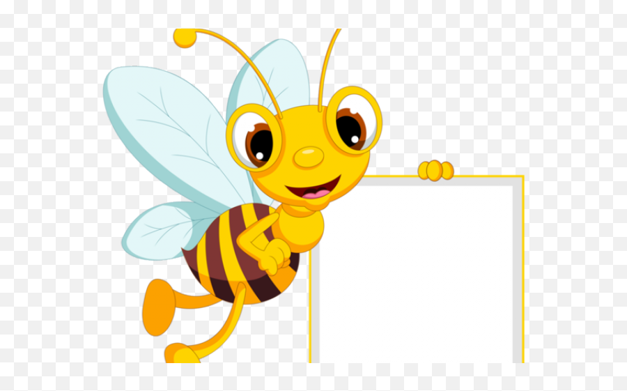 Cute Border Design Png Transparent - Flying Transparent Bee Clipart,Honey Transparent