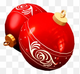 Two Red Christmas Ball Toy Png Image - Toy Christmas Logo Transparent,Toy Png
