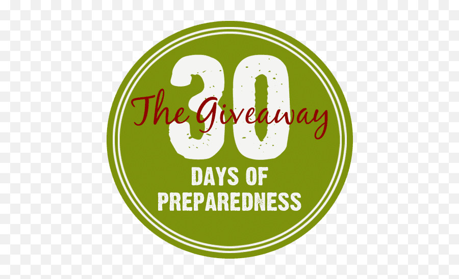 30 Days Of Preparedness Giveaway Preparednessmama - Illustration Png,Giveaway Png