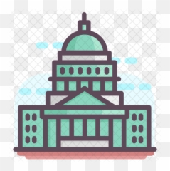 Us Capitol Building Icon - png