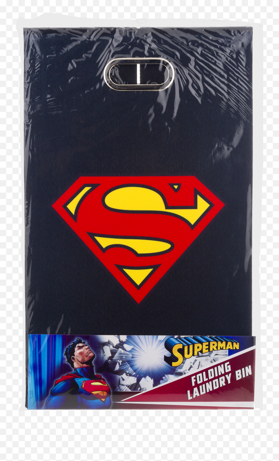 Superman Logo Blue Folding Laundry Basket - Walmartcom T Shirt De Superman Png,Red Superman Logo