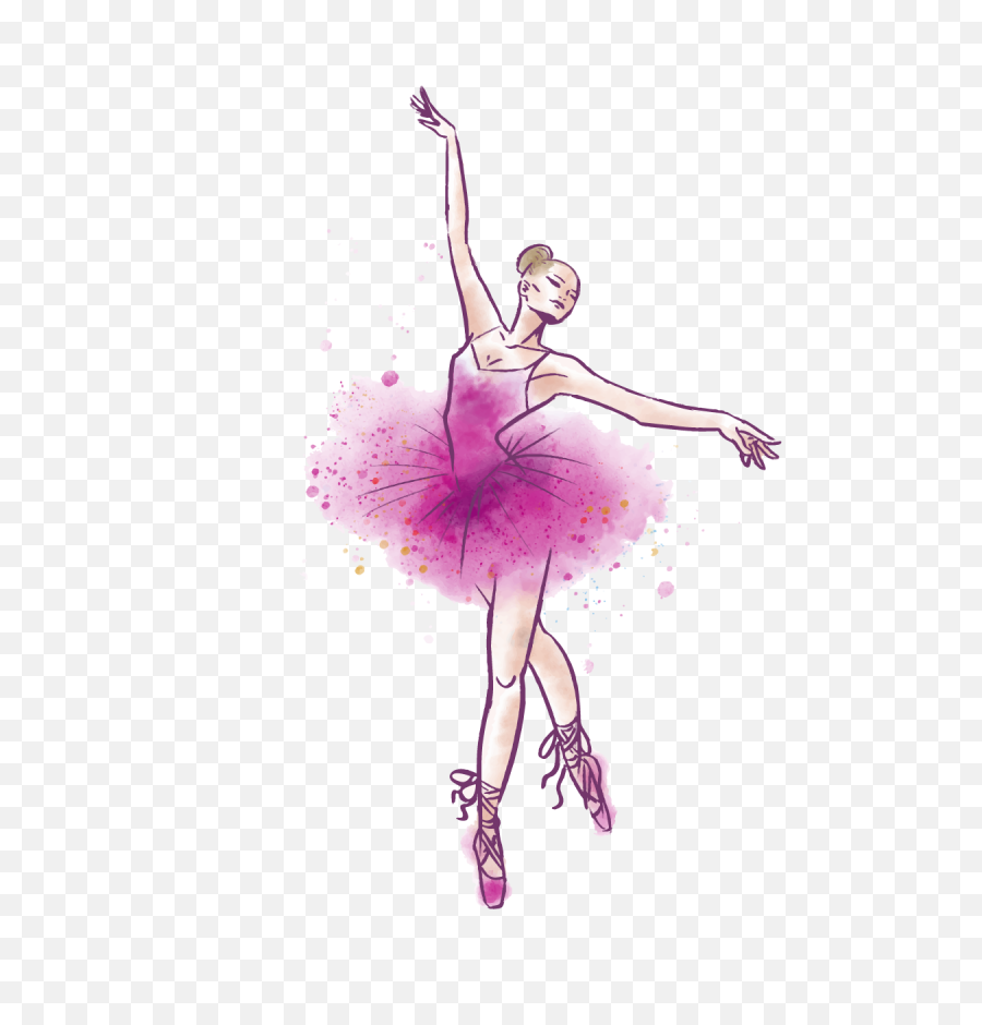 Download Hd Ballet Dancer Watercolor - Watercolor Ballet Dance Painting Png,Ballet Png