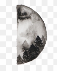 Download H766 - Moon Painting Png,Moon Phases Png