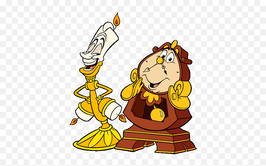 Library Of Beauty And Beast Image Freeuse Download Png Files - Lumiere And Cogsworth,Beauty And The Beast Png