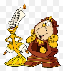 Library Of Beauty And Beast Image Freeuse Download Png Files - Lumiere And Cogsworth,Beauty And The Beast Png