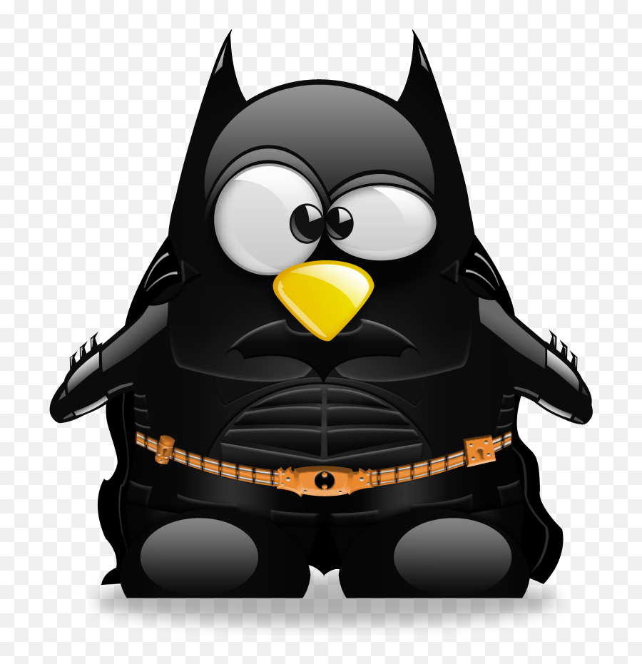 Download Batman Linux T - Shirt Knight Tuxedo Penguin Hq Png Tux Batman,Linux Png