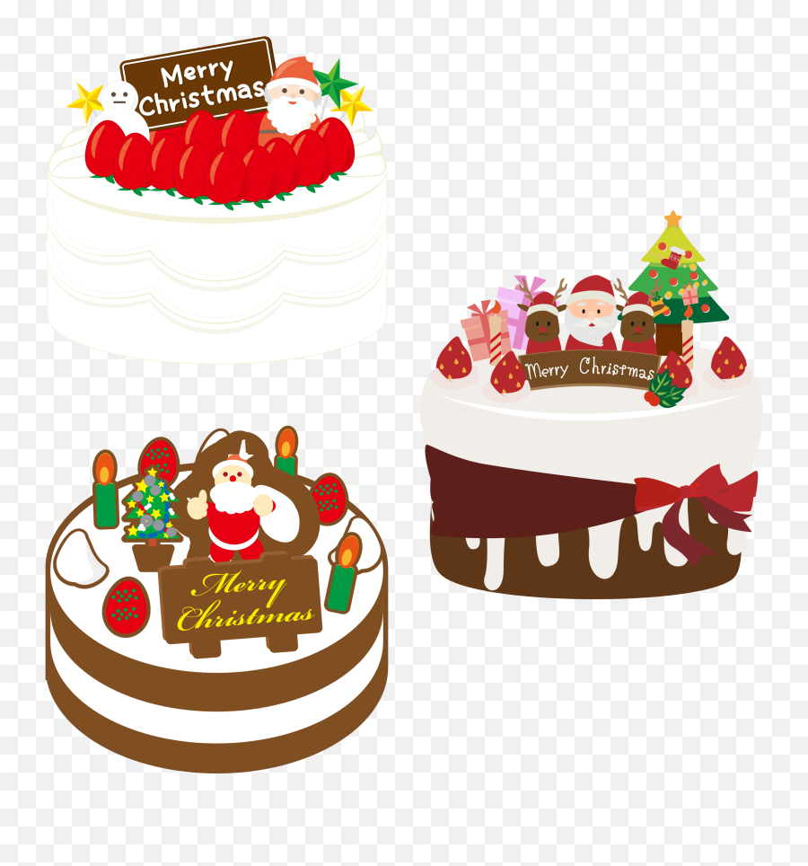 Library Of Christmas Cake Png Files - Japanese Christmas Cake Clipart,Cake Clipart Transparent Background