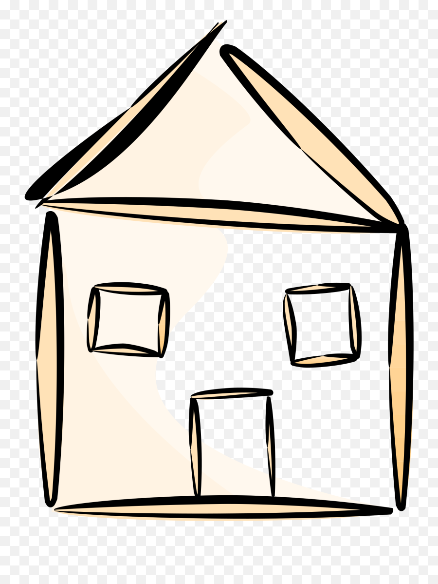 House Outline Clipart Transparent Png - House Outline Clipart,House Outline Png