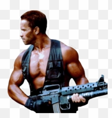 Arnold Schwartzenegger As Dutch From - Arnold Schwarzenegger Predator Png,Predator Png