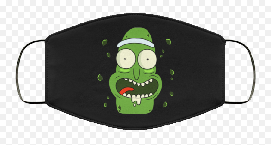 Funny Pickle Rick Face Mask - Cloth Face Mask Png,Pickle Rick Png