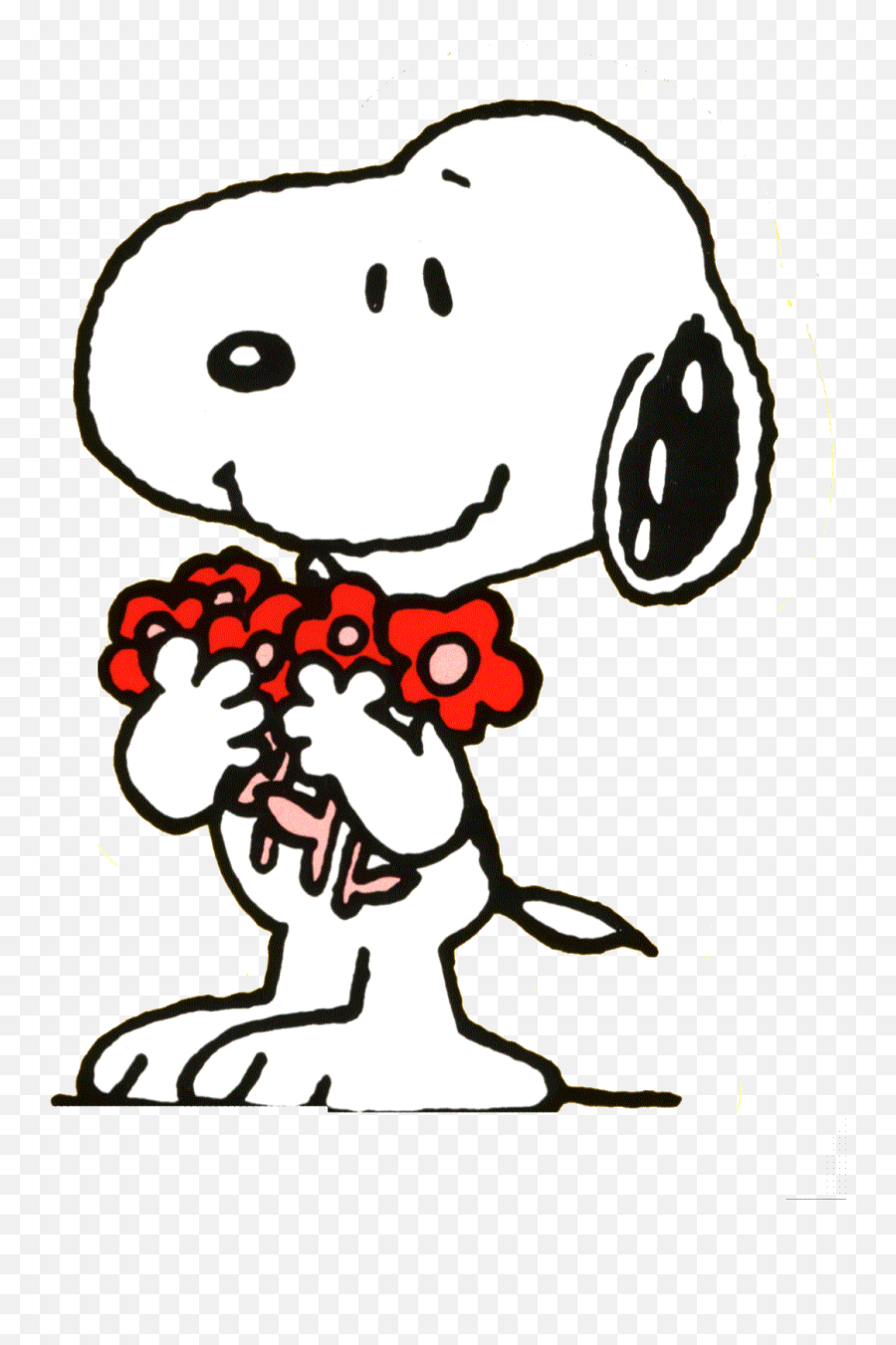 Snoopy Cartoon Hd Background Image For Htc One M9 - Cartoons Snoopy Holding Flowers Png,Snoopy Transparent