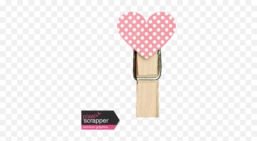 Be Mine Mini Pink Heart Clothespin - 2nd Birthday Clipart Png,Clothespin Png