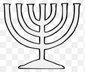 Menorah - Hanukkiah Clipart Black And White No Candle Png,Menorah Png