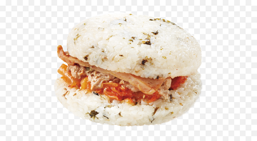 Download Hd Rice Burger - Hamburger With Rice Bread Png,Kimchi Png