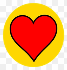 Download Transparent Orange Heart Png - Red And Yellow Heart,Yellow Heart Png